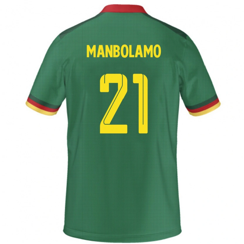 Danxen Dzieci Kamerun Eliane Manbolamo #21 Zielony Domowa Koszulka 24-26 Koszulki Klubowe