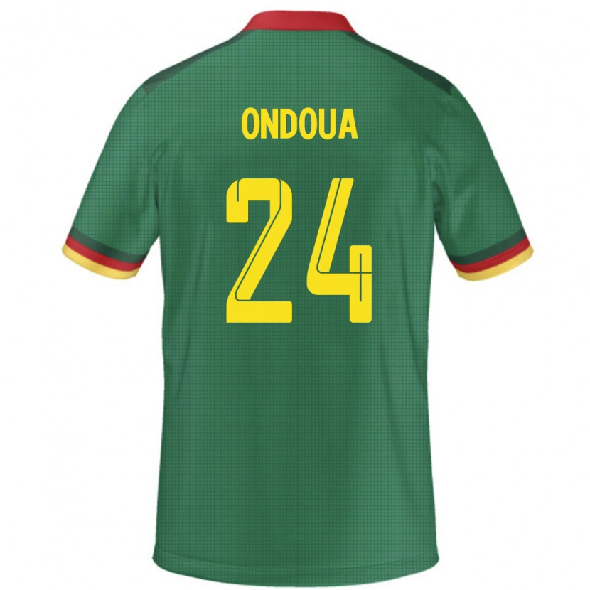 Danxen Dzieci Kamerun Gael Ondoua #24 Zielony Domowa Koszulka 24-26 Koszulki Klubowe