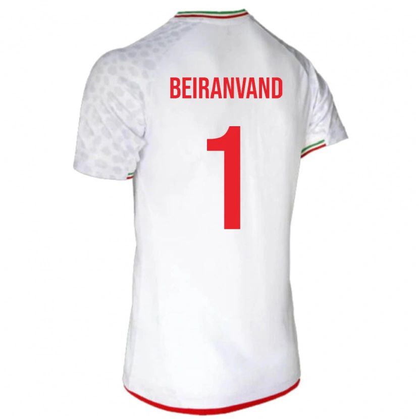 Danxen Dzieci Iran Alireza Beiranvand #1 Biały Domowa Koszulka 24-26 Koszulki Klubowe
