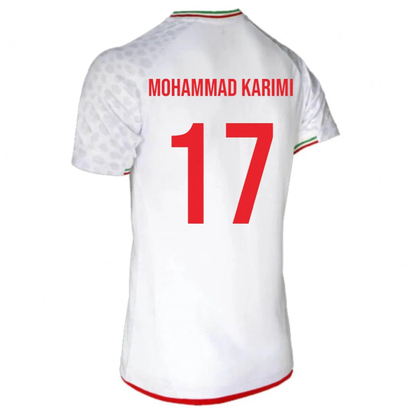 Danxen Dzieci Iran Seyed Mohammad Karimi #17 Biały Domowa Koszulka 24-26 Koszulki Klubowe