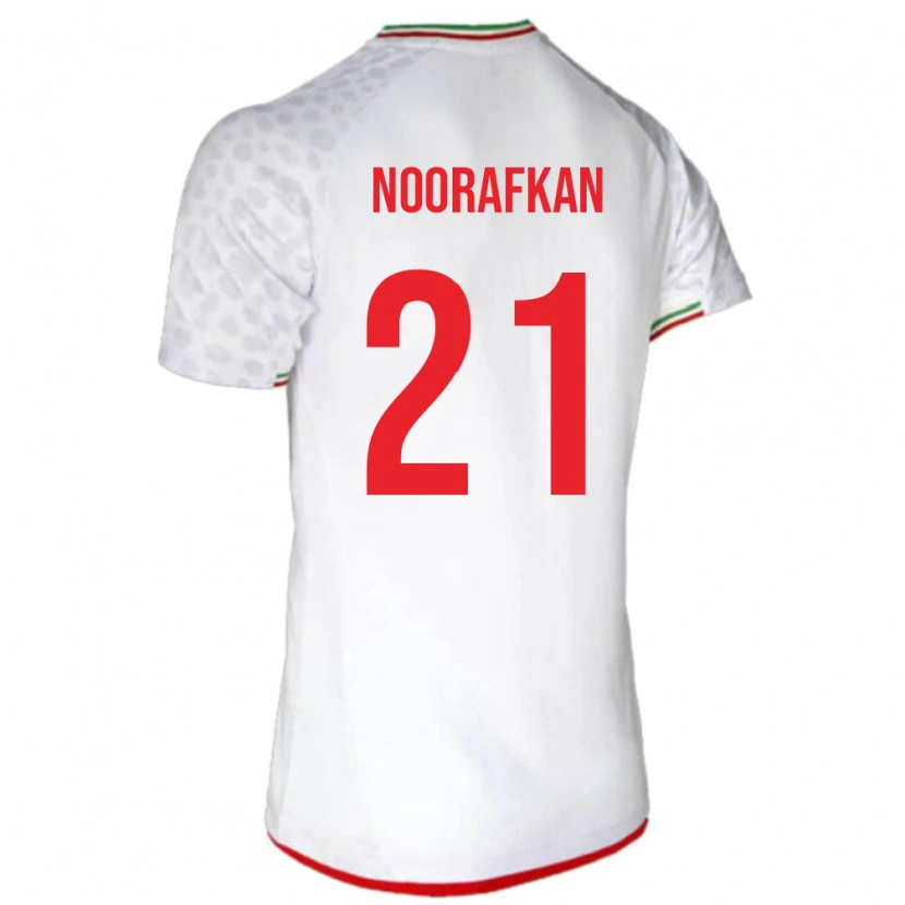 Danxen Dzieci Iran Omid Noorafkan #21 Biały Domowa Koszulka 24-26 Koszulki Klubowe