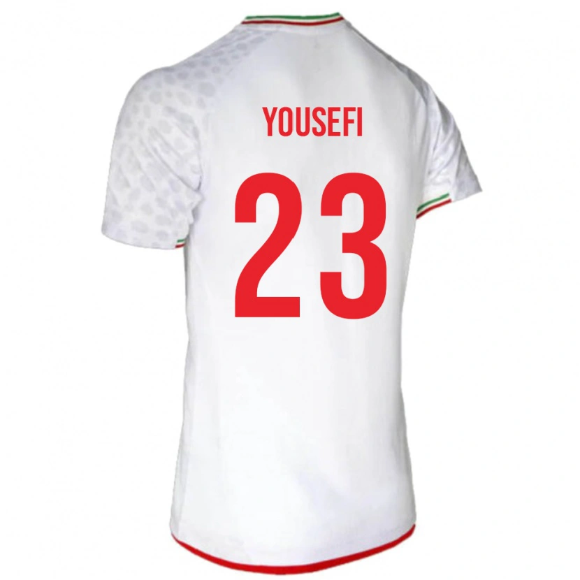 Danxen Dzieci Iran Aria Yousefi #23 Biały Domowa Koszulka 24-26 Koszulki Klubowe