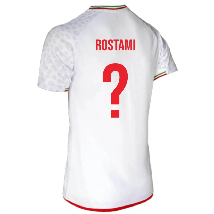 Danxen Dzieci Iran Artin Rostami #0 Biały Domowa Koszulka 24-26 Koszulki Klubowe