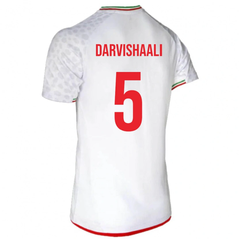 Danxen Dzieci Iran Erfan Darvishaali #5 Biały Domowa Koszulka 24-26 Koszulki Klubowe
