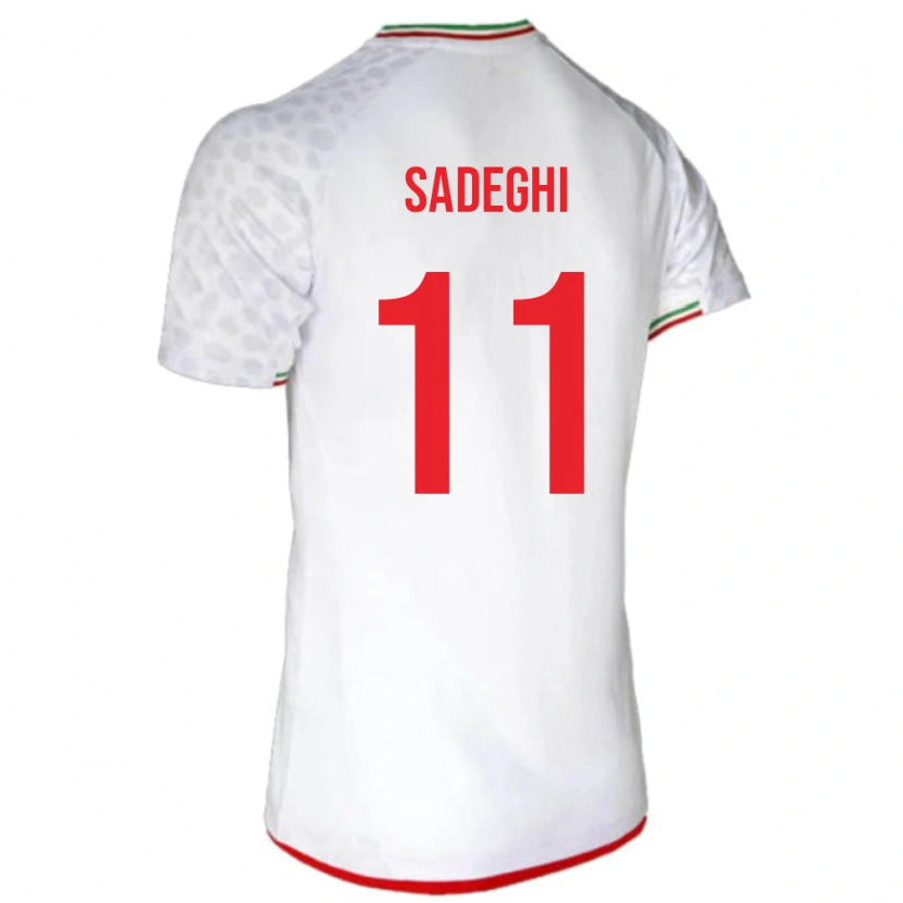 Danxen Dzieci Iran Mahan Sadeghi #11 Biały Domowa Koszulka 24-26 Koszulki Klubowe