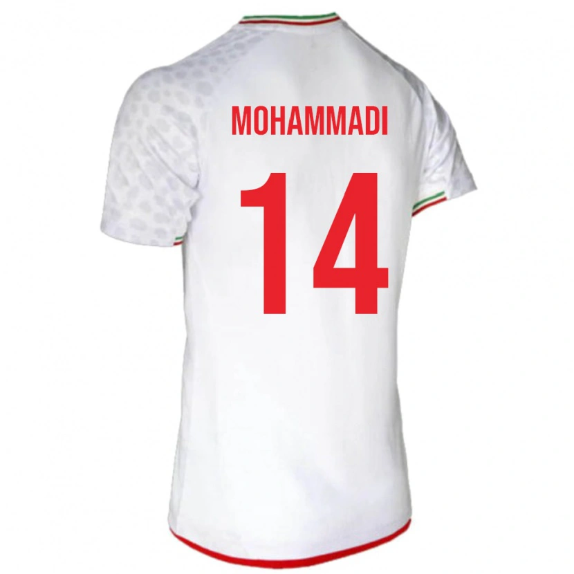 Danxen Dzieci Iran Abolfazl Mohammadi #14 Biały Domowa Koszulka 24-26 Koszulki Klubowe