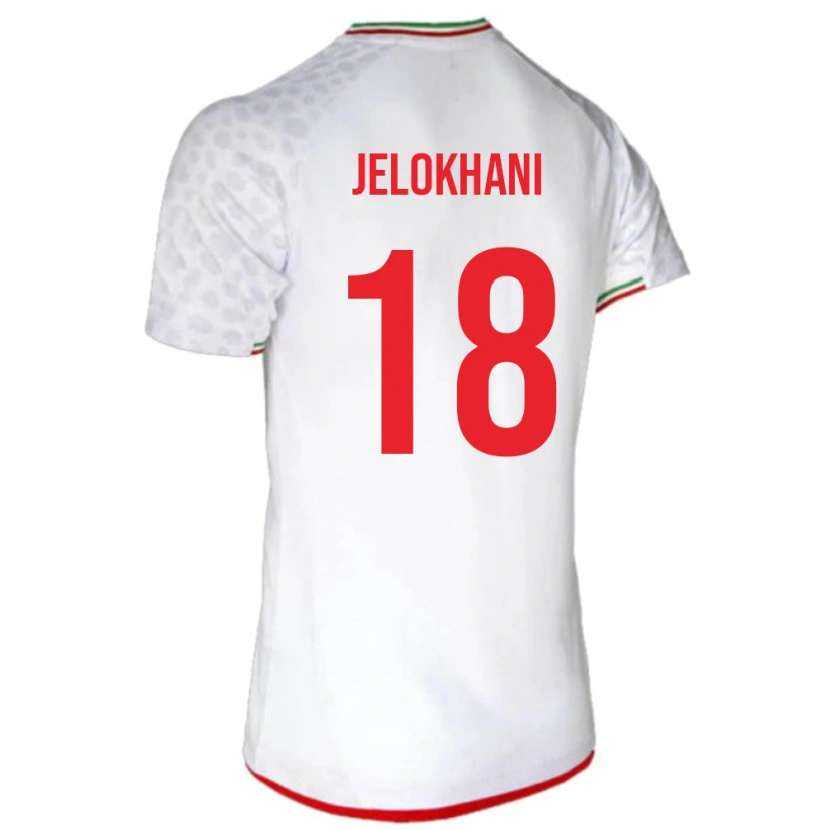 Danxen Dzieci Iran Ali Jelokhani #18 Biały Domowa Koszulka 24-26 Koszulki Klubowe