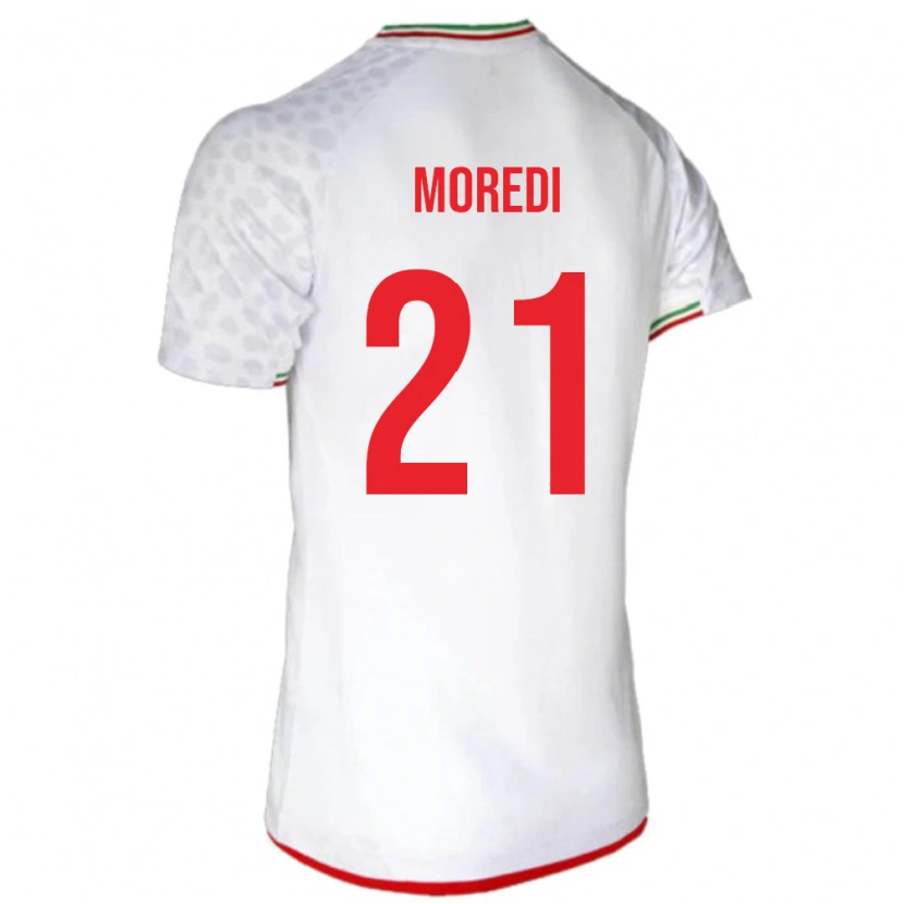 Danxen Dzieci Iran Abolfazl Moredi #21 Biały Domowa Koszulka 24-26 Koszulki Klubowe