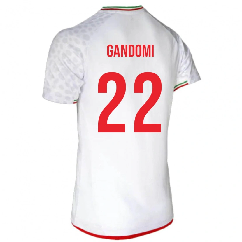 Danxen Dzieci Iran Mohammad Gandomi #22 Biały Domowa Koszulka 24-26 Koszulki Klubowe