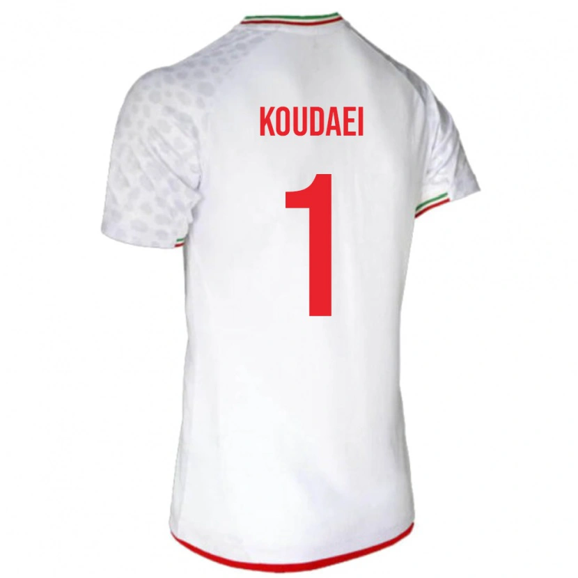 Danxen Dzieci Iran Zohreh Koudaei #1 Biały Domowa Koszulka 24-26 Koszulki Klubowe