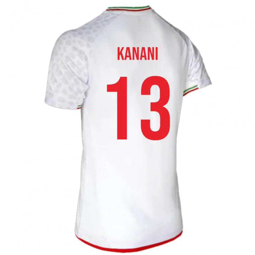 Danxen Dzieci Iran Hossein Kanani #13 Biały Domowa Koszulka 24-26 Koszulki Klubowe
