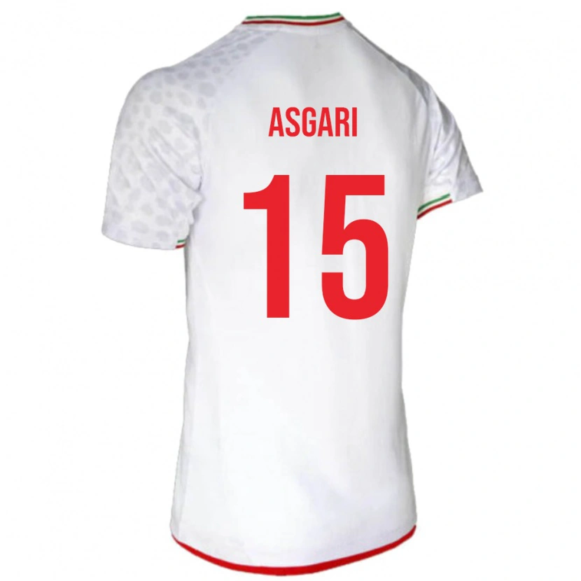 Danxen Dzieci Iran Mohammad Asgari #15 Biały Domowa Koszulka 24-26 Koszulki Klubowe
