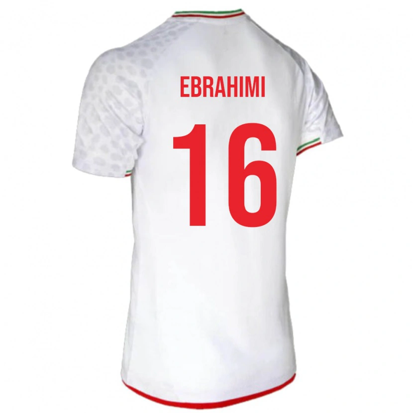 Danxen Dzieci Iran Omid Ebrahimi #16 Biały Domowa Koszulka 24-26 Koszulki Klubowe