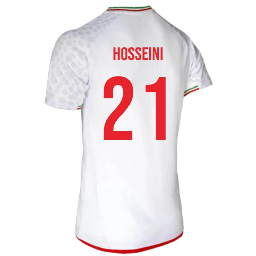 Danxen Dzieci Iran Majid Hosseini #21 Biały Domowa Koszulka 24-26 Koszulki Klubowe