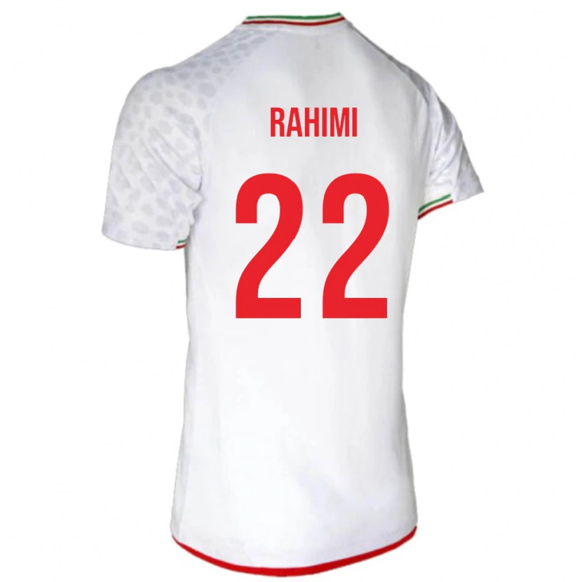 Danxen Dzieci Iran Farzad Rahimi #22 Biały Domowa Koszulka 24-26 Koszulki Klubowe