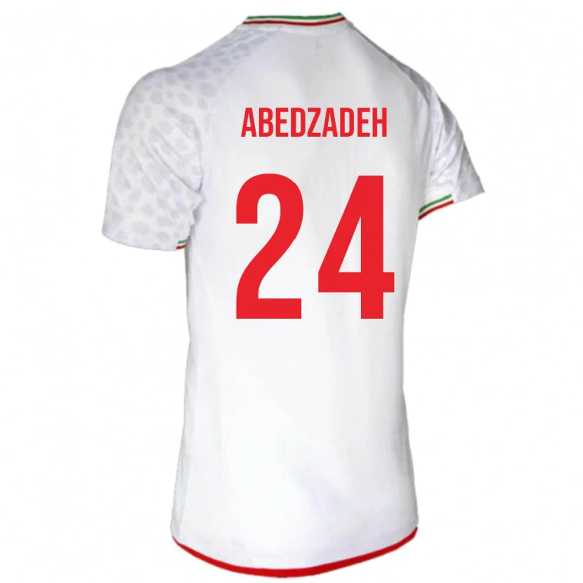 Danxen Dzieci Iran Amir Abedzadeh #24 Biały Domowa Koszulka 24-26 Koszulki Klubowe