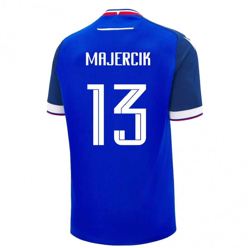 Danxen Dzieci Słowacja Peter Majercik #13 Niebieski Domowa Koszulka 24-26 Koszulki Klubowe