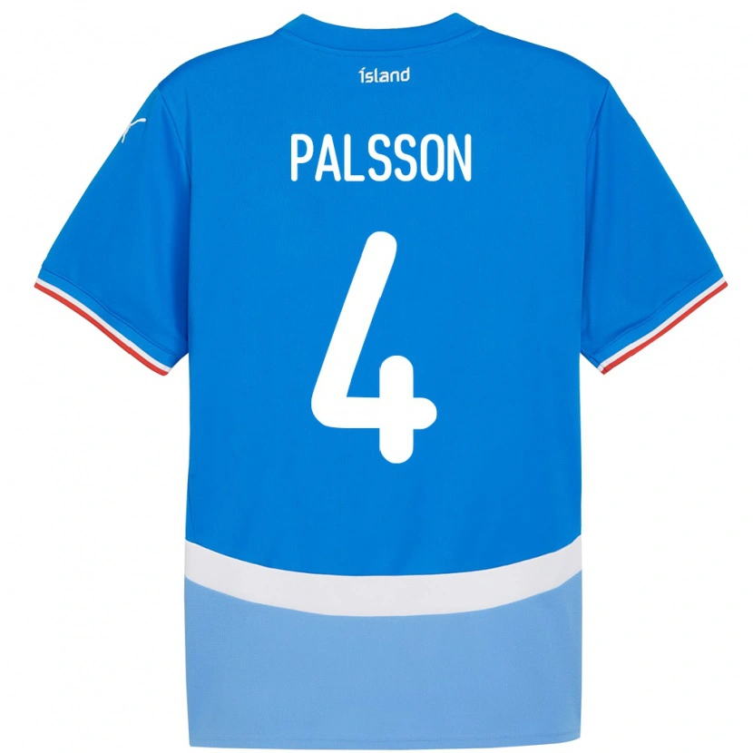 Danxen Dzieci Islandia Victor Pálsson #4 Niebieski Domowa Koszulka 24-26 Koszulki Klubowe