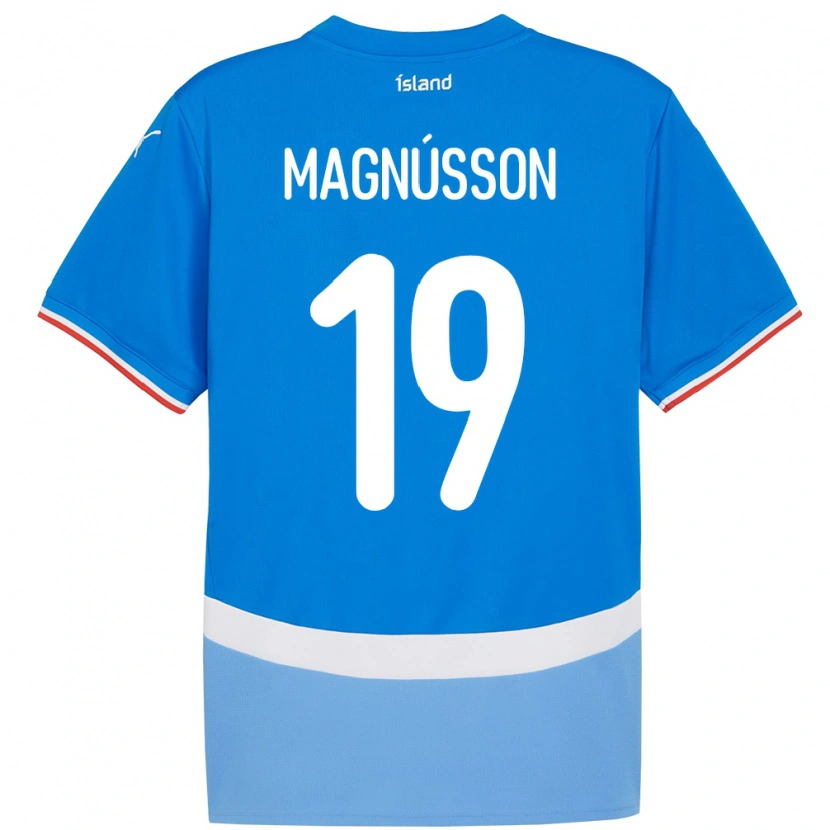 Danxen Dzieci Islandia Júlíus Magnússon #19 Niebieski Domowa Koszulka 24-26 Koszulki Klubowe