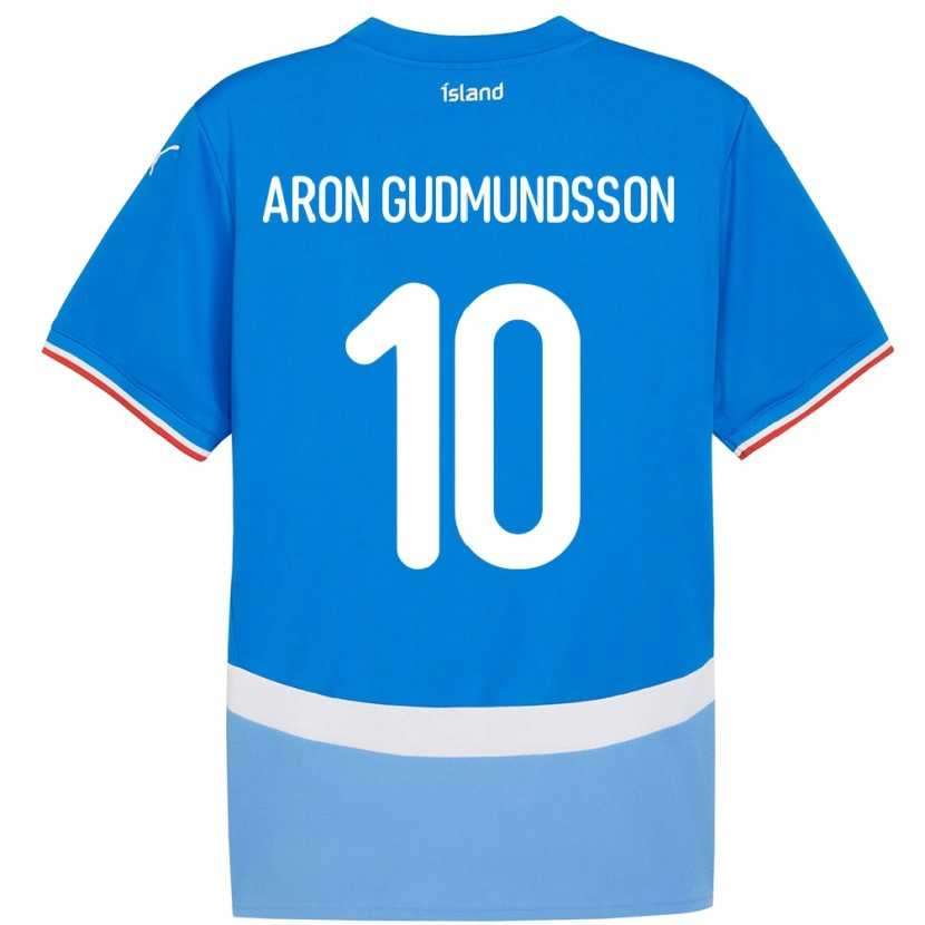 Danxen Dzieci Islandia Eggert Aron Gudmundsson #10 Niebieski Domowa Koszulka 24-26 Koszulki Klubowe
