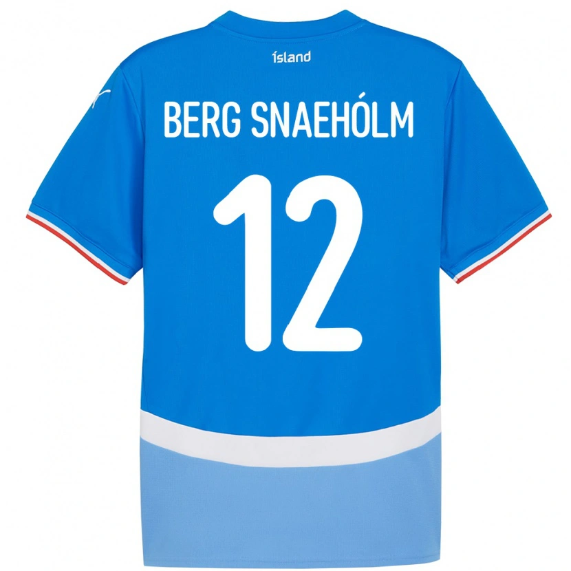 Danxen Dzieci Islandia Gylfi Berg Snaehólm #12 Niebieski Domowa Koszulka 24-26 Koszulki Klubowe