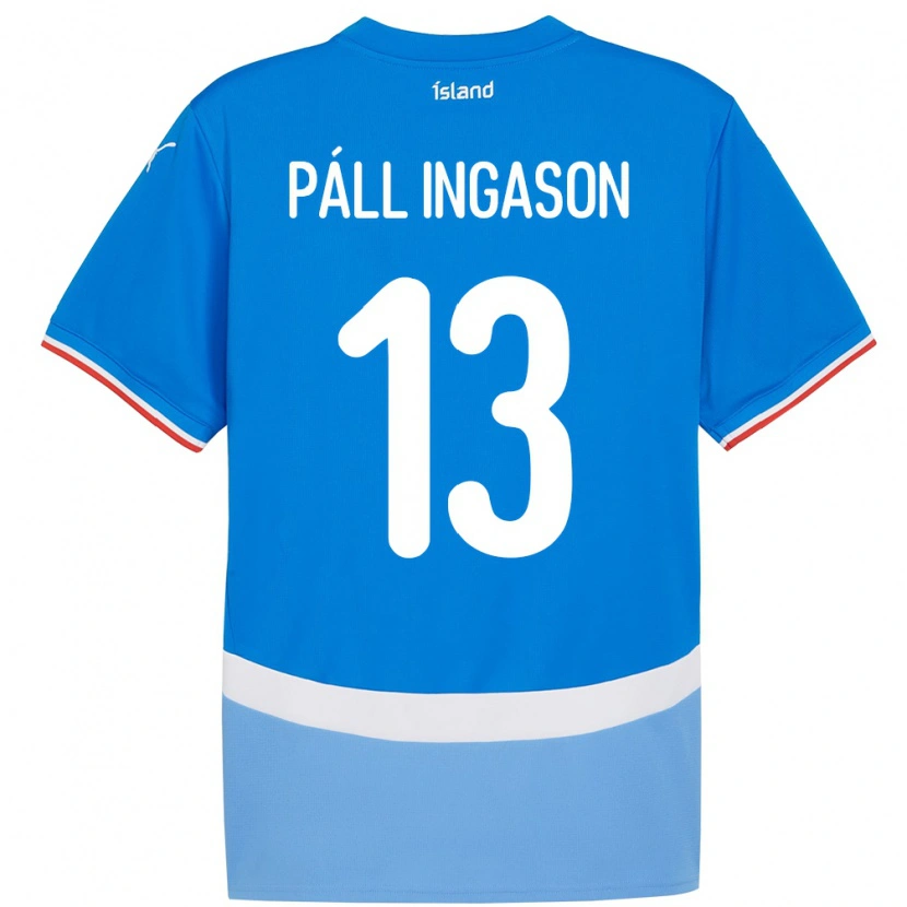 Danxen Dzieci Islandia Sverrir Páll Ingason #13 Niebieski Domowa Koszulka 24-26 Koszulki Klubowe