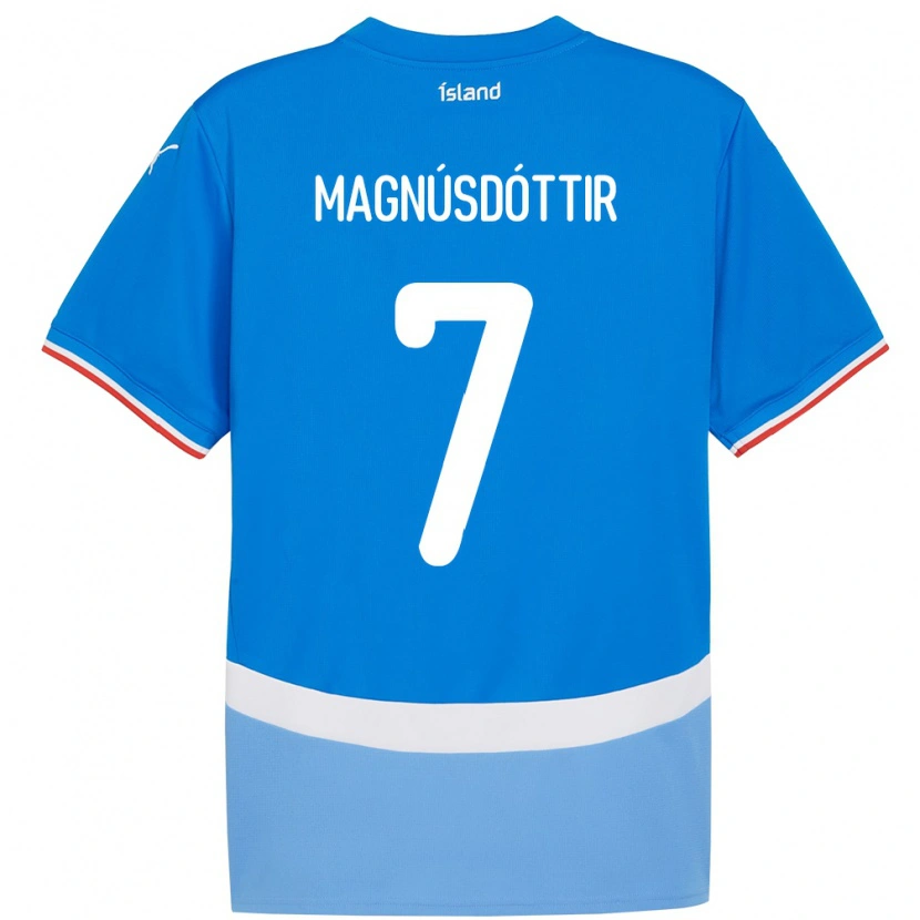Danxen Dzieci Islandia Selma Sól Magnúsdóttir #7 Niebieski Domowa Koszulka 24-26 Koszulki Klubowe
