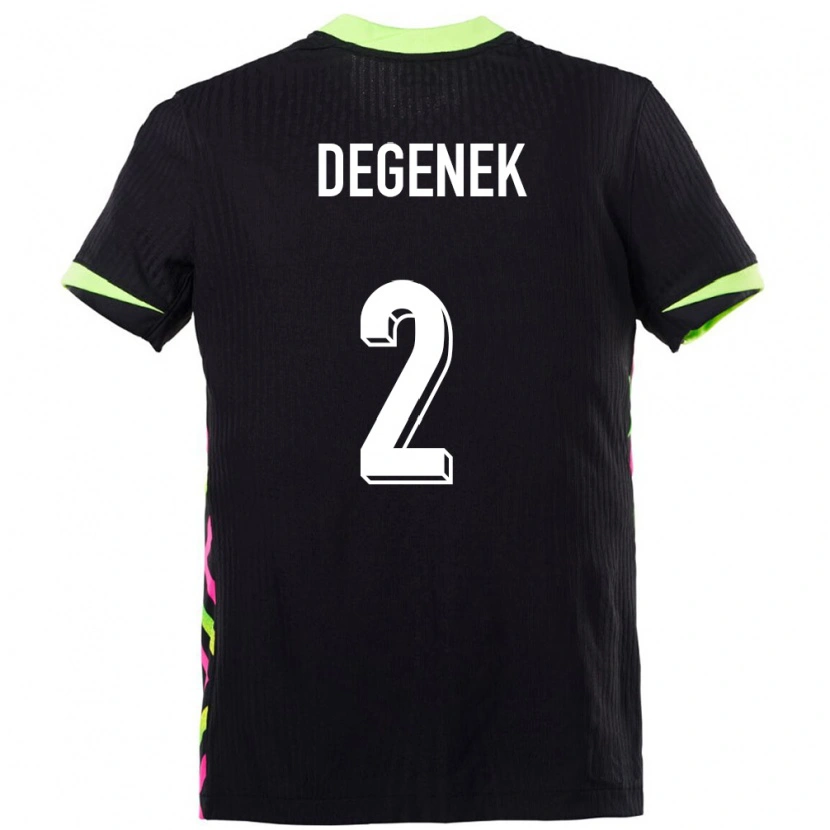 Danxen Dzieci Australia Milos Degenek #2 Ciemnoniebieski Wyjazdowa Koszulka 24-26 Koszulki Klubowe