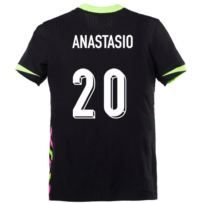 Danxen Dzieci Australia Max Anastasio #20 Ciemnoniebieski Wyjazdowa Koszulka 24-26 Koszulki Klubowe