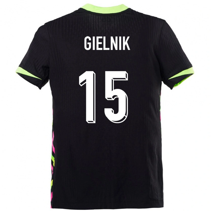 Danxen Dzieci Australia Emily Gielnik #15 Ciemnoniebieski Wyjazdowa Koszulka 24-26 Koszulki Klubowe