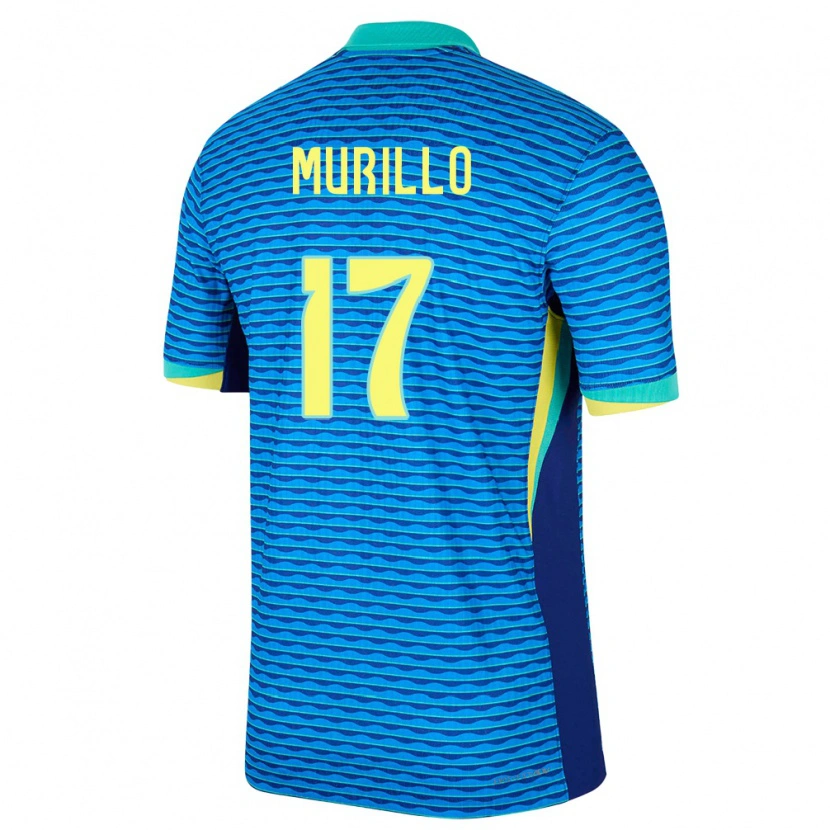 Danxen Dzieci Brazylia Murillo #17 Niebieski Wyjazdowa Koszulka 24-26 Koszulki Klubowe