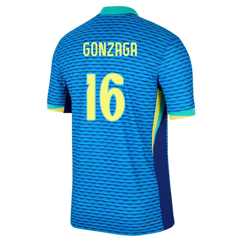 Danxen Dzieci Brazylia Rafael Gonzaga #16 Niebieski Wyjazdowa Koszulka 24-26 Koszulki Klubowe