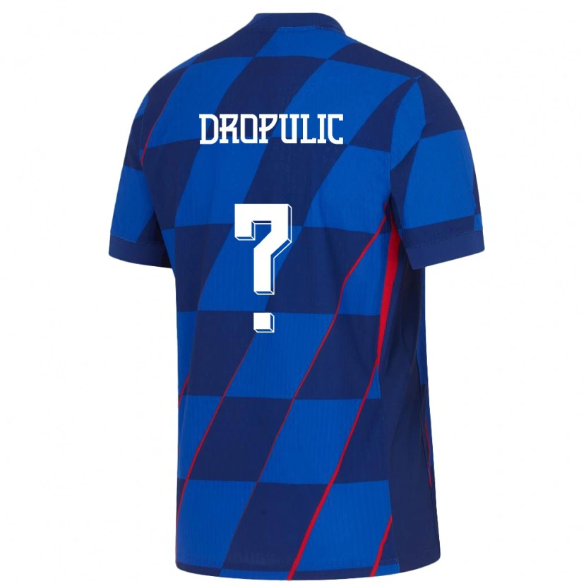 Danxen Dzieci Chorwacja Filip Dropulic #0 Niebieski Wyjazdowa Koszulka 24-26 Koszulki Klubowe