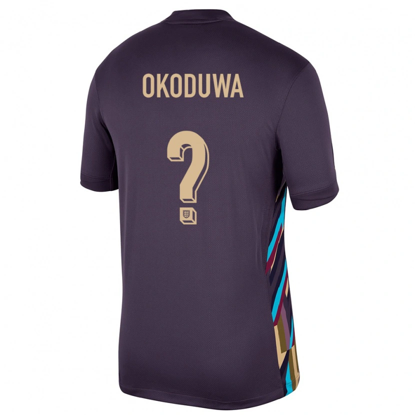 Danxen Dzieci Anglia Wesley Okoduwa #0 Ciemna Rodzynka Wyjazdowa Koszulka 24-26 Koszulki Klubowe