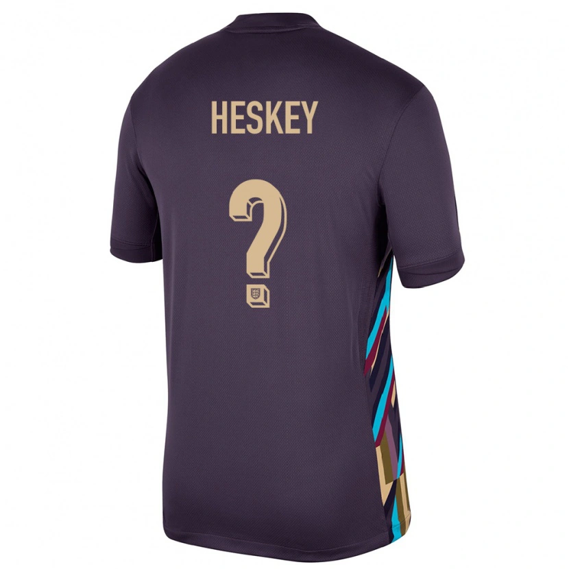 Danxen Dzieci Anglia Reigan Heskey #0 Ciemna Rodzynka Wyjazdowa Koszulka 24-26 Koszulki Klubowe
