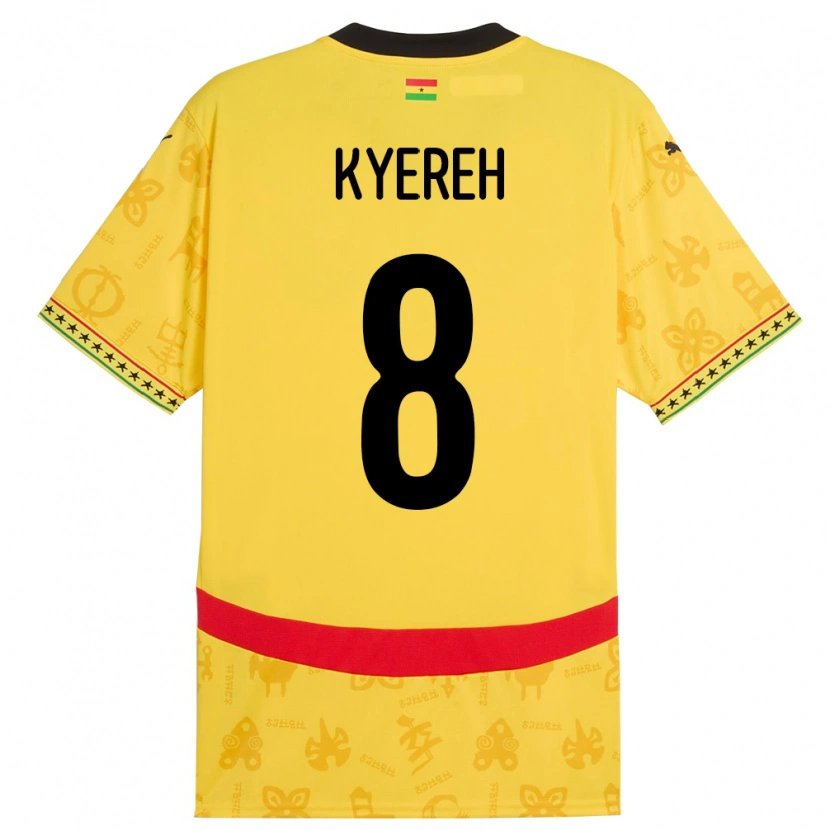 Danxen Dzieci Ghana Daniel-Kofi Kyereh #8 Żółty Wyjazdowa Koszulka 24-26 Koszulki Klubowe