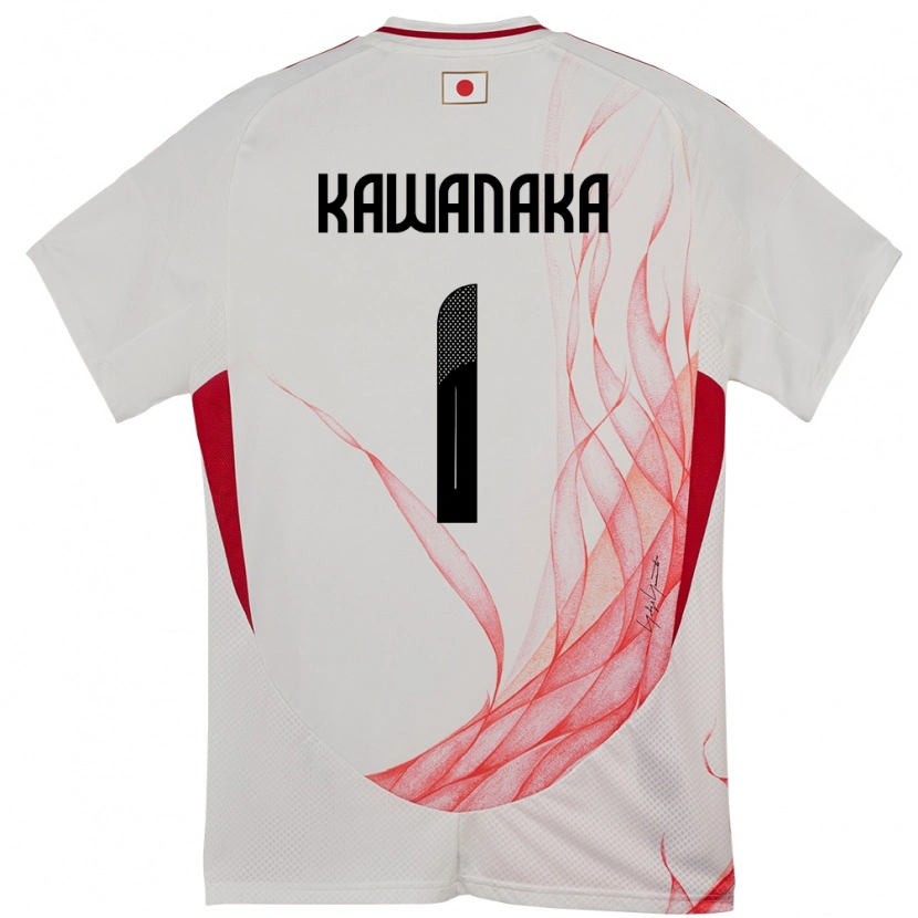 Danxen Dzieci Japonia Aoto Kawanaka #1 Biały Wyjazdowa Koszulka 24-26 Koszulki Klubowe