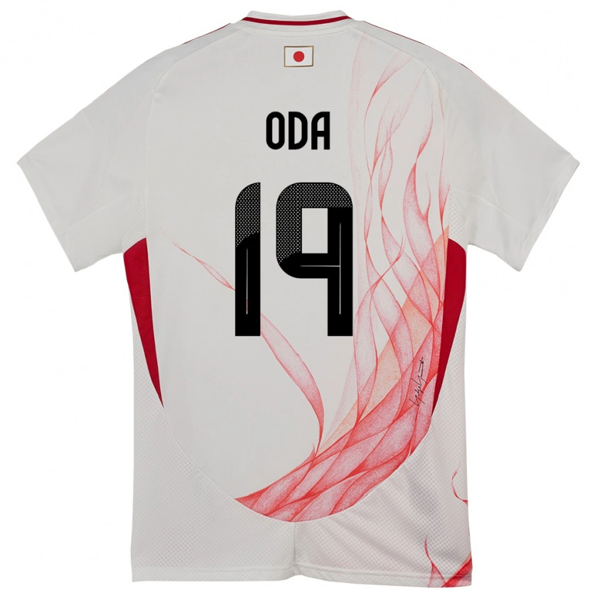 Danxen Dzieci Japonia Yutaro Oda #19 Biały Wyjazdowa Koszulka 24-26 Koszulki Klubowe