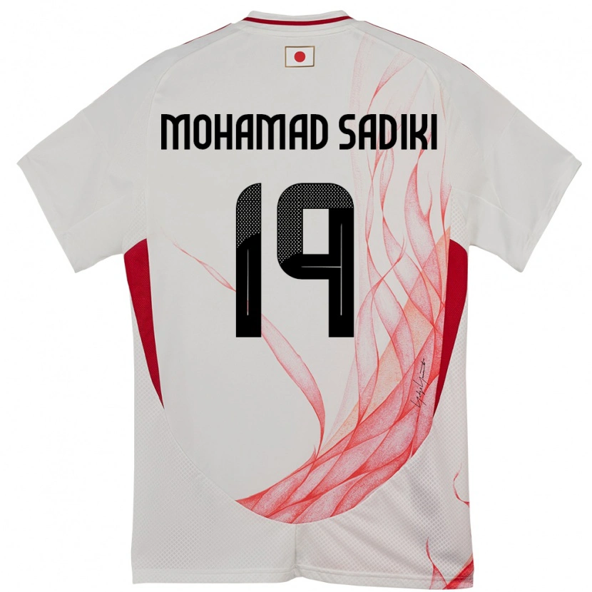 Danxen Dzieci Japonia Mohamad Sadiki Wade #19 Biały Wyjazdowa Koszulka 24-26 Koszulki Klubowe