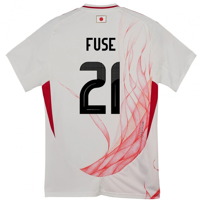 Danxen Dzieci Japonia Katsuma Fuse #21 Biały Wyjazdowa Koszulka 24-26 Koszulki Klubowe
