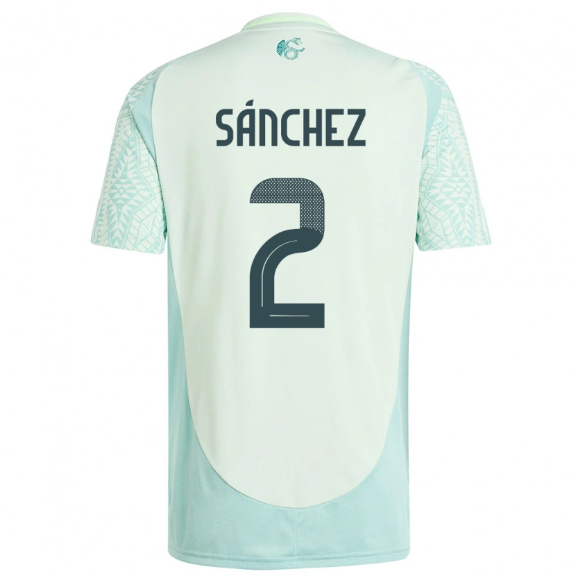 Danxen Dzieci Meksyk Jorge Sánchez #2 Lniana Zieleń Wyjazdowa Koszulka 24-26 Koszulki Klubowe