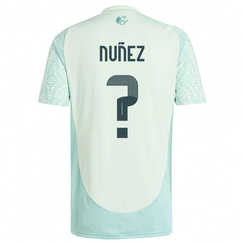 Danxen Dzieci Meksyk Daniel Nuñez #0 Lniana Zieleń Wyjazdowa Koszulka 24-26 Koszulki Klubowe