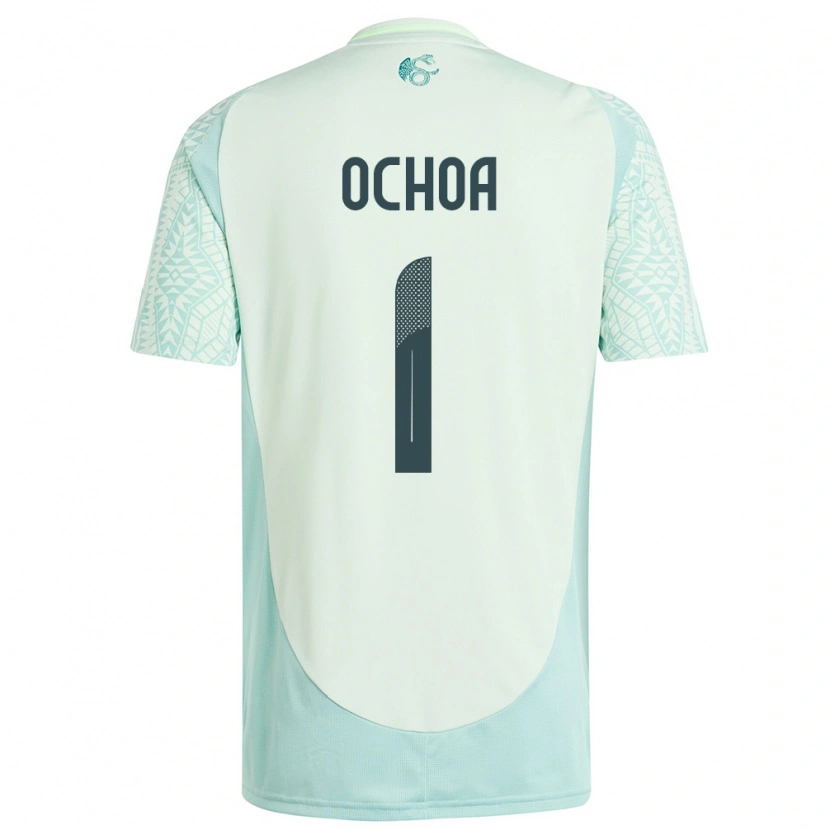 Danxen Dzieci Meksyk Emmanuel Ochoa #1 Lniana Zieleń Wyjazdowa Koszulka 24-26 Koszulki Klubowe