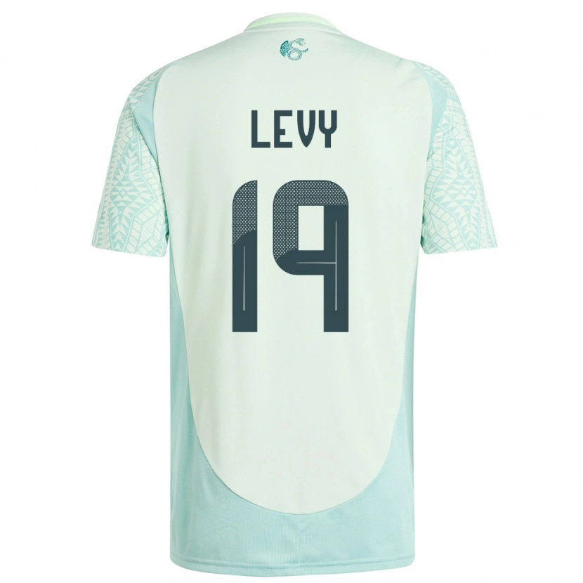 Danxen Dzieci Meksyk Mateo Levy #19 Lniana Zieleń Wyjazdowa Koszulka 24-26 Koszulki Klubowe