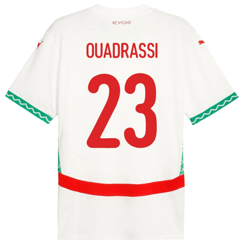 Danxen Dzieci Maroko Dalil Ouadrassi #23 Biały Wyjazdowa Koszulka 24-26 Koszulki Klubowe