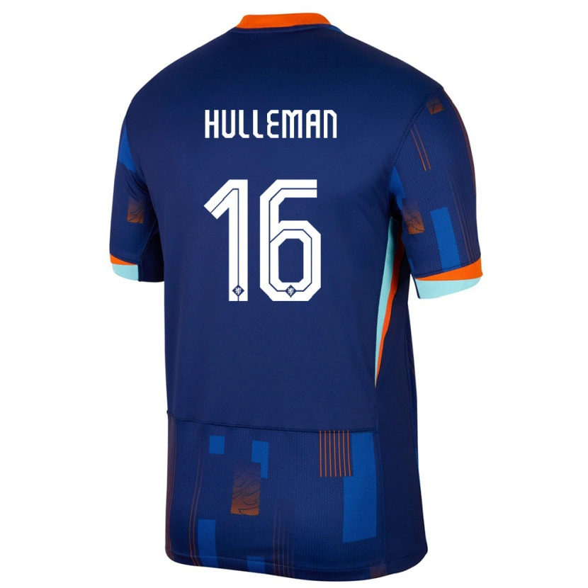 Danxen Dzieci Holandia Daan Hulleman #16 Niebieski Wyjazdowa Koszulka 24-26 Koszulki Klubowe