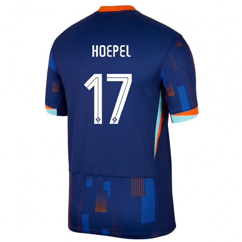 Danxen Dzieci Holandia Jerayson Hoepel #17 Niebieski Wyjazdowa Koszulka 24-26 Koszulki Klubowe