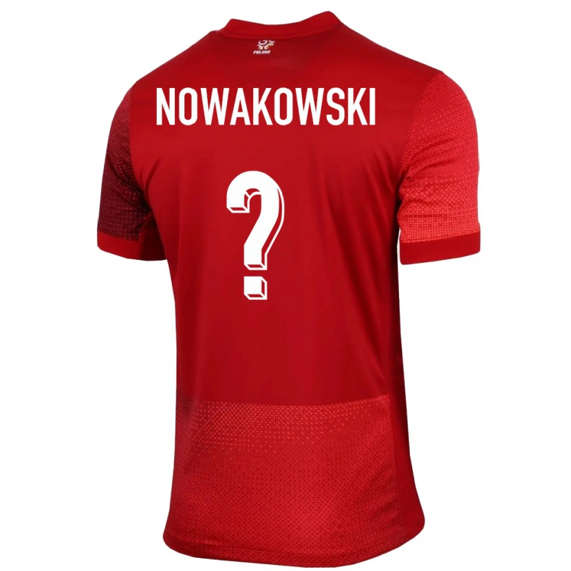 Danxen Dzieci Polska Tobiasz Nowakowski #0 Czerwony Wyjazdowa Koszulka 24-26 Koszulki Klubowe