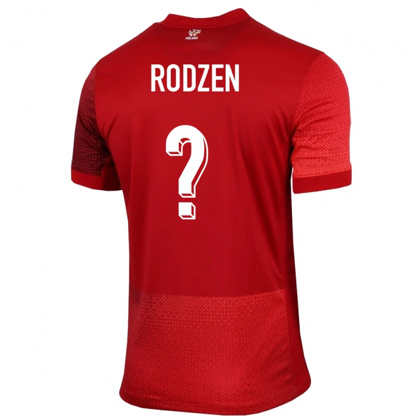 Danxen Dzieci Polska Aleksander Rodzen #0 Czerwony Wyjazdowa Koszulka 24-26 Koszulki Klubowe
