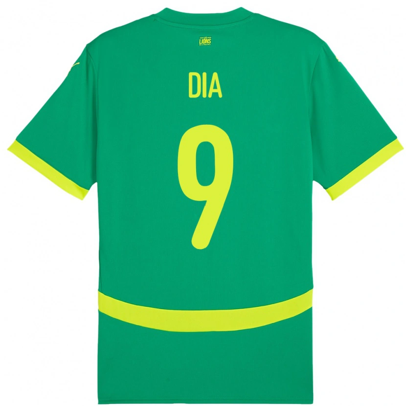 Danxen Dzieci Senegal Boulaye Dia #9 Zielony Wyjazdowa Koszulka 24-26 Koszulki Klubowe